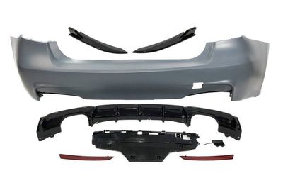 PARE CHOC ARRIERE COMPLET BMW SERIE 3 F30 LOOK M PERFORMANCE "SINGLE", "DUAL" OU "QUAD" (2011/2019)