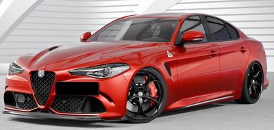 LAME DE PARE CHOC AVANT ALFA ROMEO GIULIA QUADRIFOGLIO "CUP" CS STYLE (2017+)