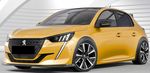 LAME DE PARE CHOC AVANT PEUGEOT 208 II GT OU GT LINE PHASE 1 (2019/02-2024)