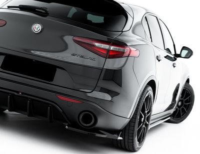 RAJOUT SPLITTER CENTRAL DE DIFFUSEUR ARRIÈRE ALFA ROMEO STELVIO STANDARD PHASE 1 (2017/2020)