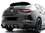 RAJOUT SPLITTER CENTRAL DE DIFFUSEUR ARRIÈRE ALFA ROMEO STELVIO STANDARD PHASE 1 (2017/2020)