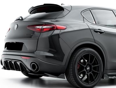 RAJOUT SPLITTER CENTRAL DE DIFFUSEUR ARRIÈRE ALFA ROMEO STELVIO STANDARD PHASE 1 (2017/2020)