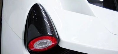 JEU DE MASQUES DE FEUX ARRIERES EN CARBONE POUR FERRARI F458 (2009/2015)