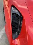 JEU D'ENTREES D'AIR ARRIERES EN CARBONE POUR FERRARI 488 (2015/2019)