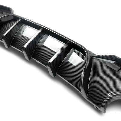 DIFFUSEUR DE PARE CHOC ARRIERE BMW SERIE 4 G22/G23 PACK M PIANO BLACK FINISH OU CARBONE LOOK V1 (2020+)