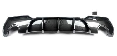 DIFFUSEUR DE PARE CHOC ARRIERE BMW SERIE 4 G22/G23 PACK M PIANO BLACK FINISH OU CARBONE LOOK V1 (2020+)