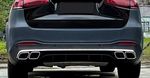 DIFFUSEUR DE PARE CHOC ARRIERE + EMBOUTS LOOK AMG MERCEDES GLS X167 AMG LINE LOOK GLS 63 AMG (10-2019+)