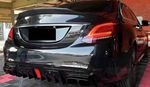 DIFFUSEUR ARRIERE MERCEDES CLASSE S W222 AMG LINE PHASE 1 AVEC FEU STOP (2013/06-2017)