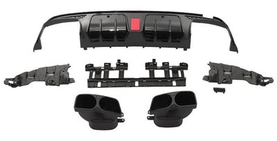 DIFFUSEUR ARRIERE MERCEDES CLASSE S W222 AMG LINE PHASE 1 AVEC FEU STOP (2013/06-2017)