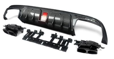 DIFFUSEUR ARRIERE MERCEDES CLASSE S W222 AMG LINE PHASE 1 AVEC FEU STOP (2013/06-2017)