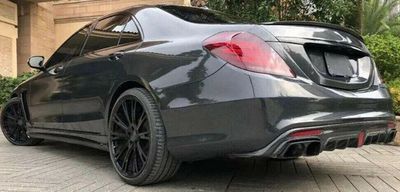 DIFFUSEUR ARRIERE MERCEDES CLASSE S W222 AMG LINE PHASE 1 AVEC FEU STOP (2013/06-2017)