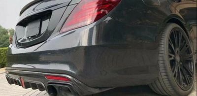 DIFFUSEUR ARRIERE MERCEDES CLASSE S W222 AMG LINE PHASE 1 AVEC FEU STOP (2013/06-2017)