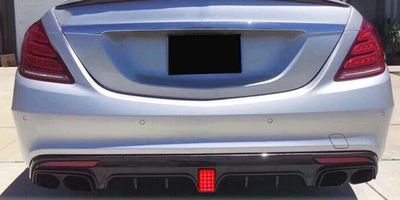DIFFUSEUR ARRIERE MERCEDES CLASSE S W222 AMG LINE PHASE 1 AVEC FEU STOP (2013/06-2017)