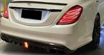 DIFFUSEUR ARRIERE MERCEDES CLASSE S W222 AMG LINE PHASE 1 AVEC FEU STOP (2013/06-2017)