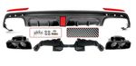 DIFFUSEUR ARRIERE MERCEDES CLASSE S W222 AMG LINE PHASE 1 AVEC FEU STOP (2013/06-2017)