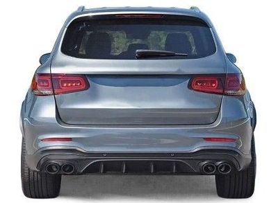 DIFFUSEUR DE PARE CHOC ARRIERE + EMBOUTS LOOK AMG MERCEDES GLC X253 AMG PHASE 2 LOOK GLC 43 AMG BLACK EDITION NIGHT PACKAGE (07-2019/2022)