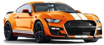 PARE CHOC AVANT COMPLET FORD MUSTANG VI LOOK GT350 PHASE 1 (2014/07-2017) OU PHASE 2 LOOK GT500 (08-2017/2021)