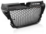 CALANDRE SANS SIGLE TYPE RS "GLOSSY BLACK" POUR AUDI A3/S3 TYPE 8P PHASE 2 FACELIFT V1 (06-2008/2012)
