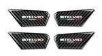 4 ENJOLIVEURS DE POIGNEES DE PORTES INTERIEURES (AVANT+ARRIERE) ALFA ROMEO STELVIO (2017/2024)