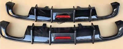 DIFFUSEUR DE PARE CHOC ARRIERE EN ABS "DTM LOOK AVEC FEU STOP" AUDI A4 B9 8W STANDARD / SLINE OU S4 PHASE 1 (08-2015/04-2019)