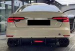 DIFFUSEUR DE PARE CHOC ARRIERE EN ABS "DTM LOOK AVEC FEU STOP" AUDI A4 B9 8W STANDARD / SLINE OU S4 PHASE 1 (08-2015/04-2019)