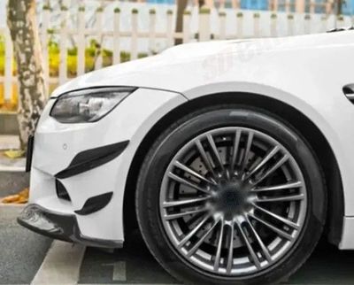 SPLITTERS "CANARDS" DE PARE CHOC AVANT EN CARBONE BMW SERIE 3 E90/E91/E92/E93 PHASE 2 PACK M OU M3 (2008/2011)