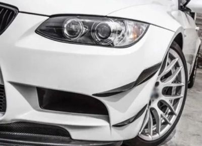 SPLITTERS "CANARDS" DE PARE CHOC AVANT EN CARBONE BMW SERIE 3 E90/E91/E92/E93 PHASE 2 PACK M OU M3 (2008/2011)