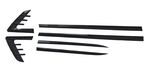 ENJOLIVEURS DE BAS DE CAISSE BMW SERIE 3 G20 PACK M PIANO BLACK FINISH (2019+)