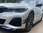 SPLITTERS "CANARDS" DE PARE CHOC AVANT BMW SERIE 3 G20/G21 PHASE 1 PACK M (2019/06-2022)