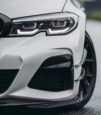 SPLITTERS "CANARDS" DE PARE CHOC AVANT BMW SERIE 3 G20/G21 PHASE 1 PACK M (2019/06-2022)