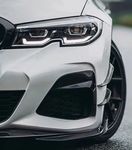 SPLITTERS "CANARDS" DE PARE CHOC AVANT BMW SERIE 3 G20/G21 PHASE 1 PACK M (2019/06-2022)