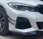 SPLITTERS "CANARDS" DE PARE CHOC AVANT BMW SERIE 3 G20/G21 PHASE 1 PACK M (2019/06-2022)