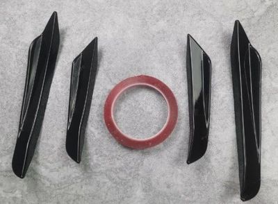 SPLITTERS "CANARDS" DE PARE CHOC AVANT BMW SERIE 3 G20/G21 PHASE 1 PACK M (2019/06-2022)
