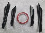 SPLITTERS "CANARDS" DE PARE CHOC AVANT BMW SERIE 3 G20/G21 PHASE 1 PACK M (2019/06-2022)