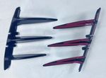 SPLITTERS LATERAUX "KNIFE" DE PARE CHOC ARRIERE BMW SERIE 1 F40 PACK M OU M135I (10-2019/2024)