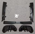 LAME DE PARE CHOC ARRIERE 5 PIECES BMW SERIE 5 G60 PACK M PHASE 1 PIANO BLACK OU CARBONE LOOK (2023+)
