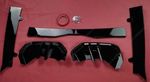 LAME DE PARE CHOC ARRIERE 5 PIECES BMW SERIE 5 G60 PACK M PHASE 1 PIANO BLACK OU CARBONE LOOK (2023+)