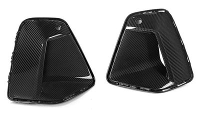 ENJOLIVEURS DE PRISES D'AIR DE PARE CHOC AVANT EN CARBONE BMW SERIE 5 G60/G61 PACK M (2023+)