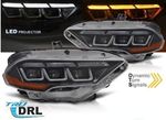 PHARES A LEDS "FULL LEDS REAL DRL" FORD MUSTANG VI PHASE 2 avec clignotants DTS -DYNAMIC TURN SIGNAL -VERSION 2 (09-2017/2023)