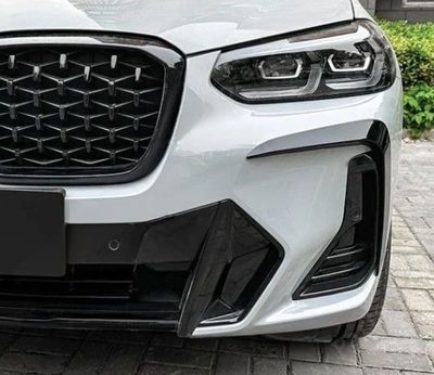 SPLITTERS DE PARE CHOC AVANT BMW X3 G01 PACK M PHASE 2 LCI (07-2021/2024) X4 G02 PACK M PHASE 2 LCI (07-2021/2024)