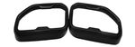 ENJOLIVEURS DE SORTIES D'ECHAPPEMENT CHROMES OU BLACK BMW X3 G01 PHASE 2 LCI PACK M (07-2021/2024) BMW X4 G02 PHASE 2 LCI PACK M(07-2021/2024)
