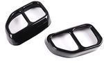 ENJOLIVEURS DE SORTIES D'ECHAPPEMENT CHROMES OU BLACK BMW X3 G01 PHASE 2 LCI PACK M (07-2021/2024) BMW X4 G02 PHASE 2 LCI PACK M(07-2021/2024)