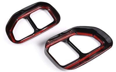 ENJOLIVEURS DE SORTIES D'ECHAPPEMENT CHROMES OU BLACK BMW X3 G01 PHASE 2 LCI PACK M (07-2021/2024) BMW X4 G02 PHASE 2 LCI PACK M(07-2021/2024)