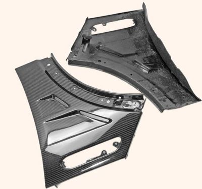 JEU D'AILES AVANT EN CARBONE BMW MINI R50/R52/R53 (2001/2006)
