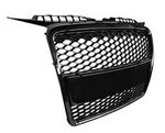 CALANDRE TYPE RS3 AVEC SUPPORTS DE SIGLE ET DE PLAQUE D'IMMATRICULATION AMOVIBLES POUR AUDI A3 TYPE 8P STANDARD PHASE 2 (05-2005/05-2008)