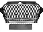 CALANDRE SANS SIGLE TYPE RS3 FRAME PIANO BLACK OU FRAME CHROME AUDI A3 TYPE 8V PHASE 1 (2012/04-2016)