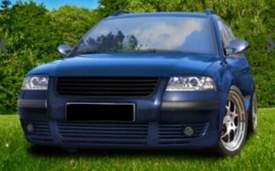 CALANDRE SANS SIGLE NOIRE OU NOIRE/CHROMEE 2 BARRETTES VW PASSAT 3BG (2000/2005)