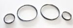 ENTOURAGE DE COMPTEURS CARBONE AVEC CLIPS SILVER OU CHROMES POUR BMW E38,E39 OU X5 E53 (1994/2006)