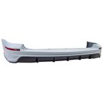 PARE CHOC ARRIERE TYPE DIFFUSEUR VW BUS T6 OU T6.1 AVEC 2 PORTES BATTANTES (2015+)