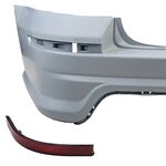 PARE CHOC ARRIERE TYPE DIFFUSEUR VW BUS T6 OU T6.1 AVEC 2 PORTES BATTANTES (2015+)